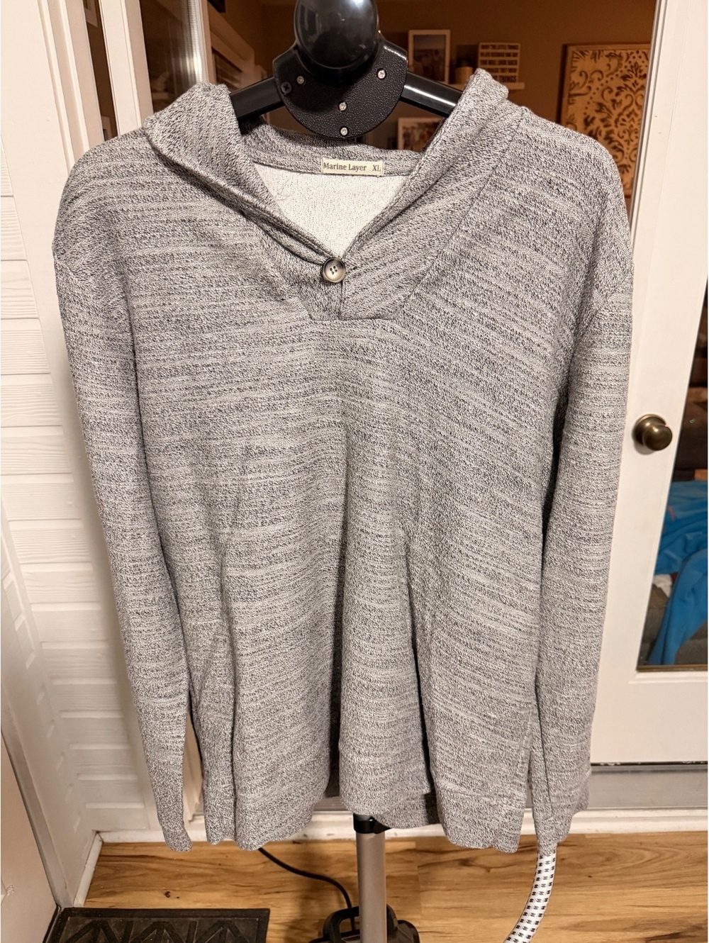 Marine Layer gray cowl neck pullover